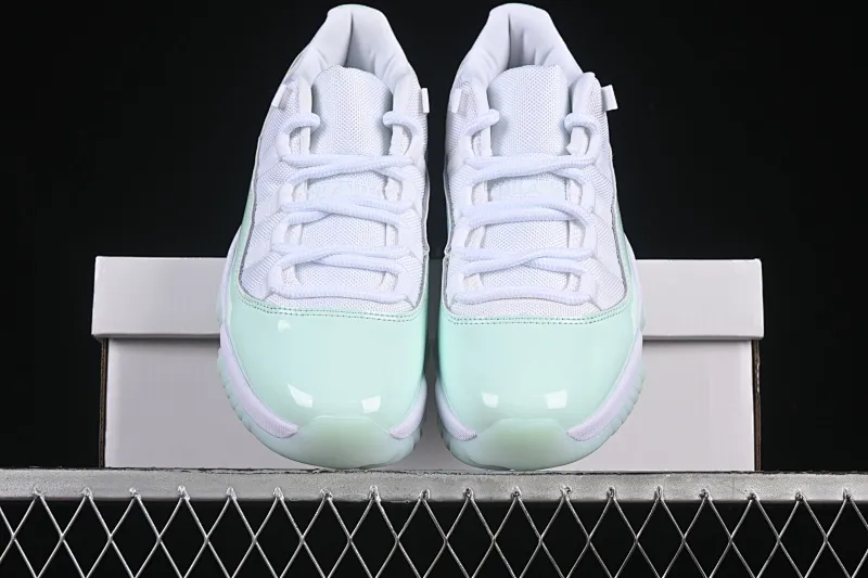 All categories Air Jordan Jordan series basketball shoes Air Jordan 11 Air Jordan 11 Low "Lgloo" AJ11 Joe 11 mint green AH7860-103